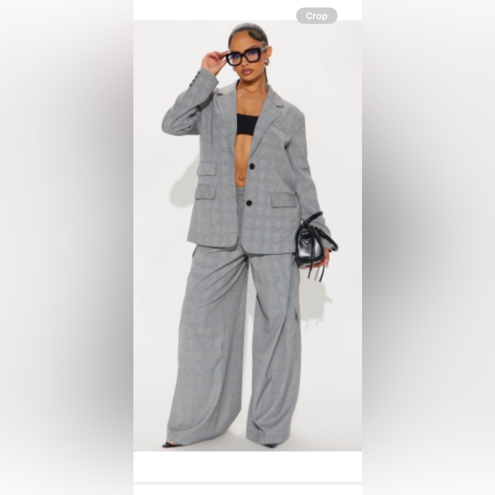 Gray Women's Suit Set